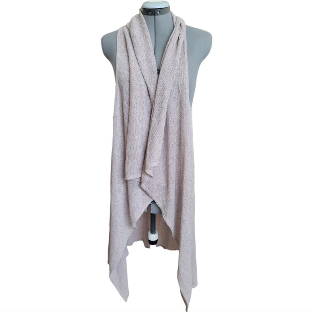 Mono B Open Knit Waterfall Cardigan Vest – Size Medium